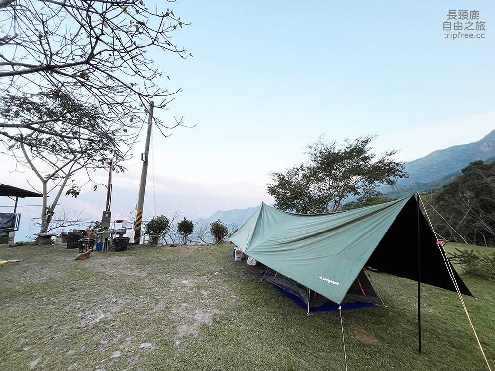 [露營] 獵人露營區 中海拔1100公尺 群山雲海環繞 俯瞰百萬風景 - 長頸鹿的自由之旅｜旅遊紀錄 心得推薦 露營/浮潛/登山