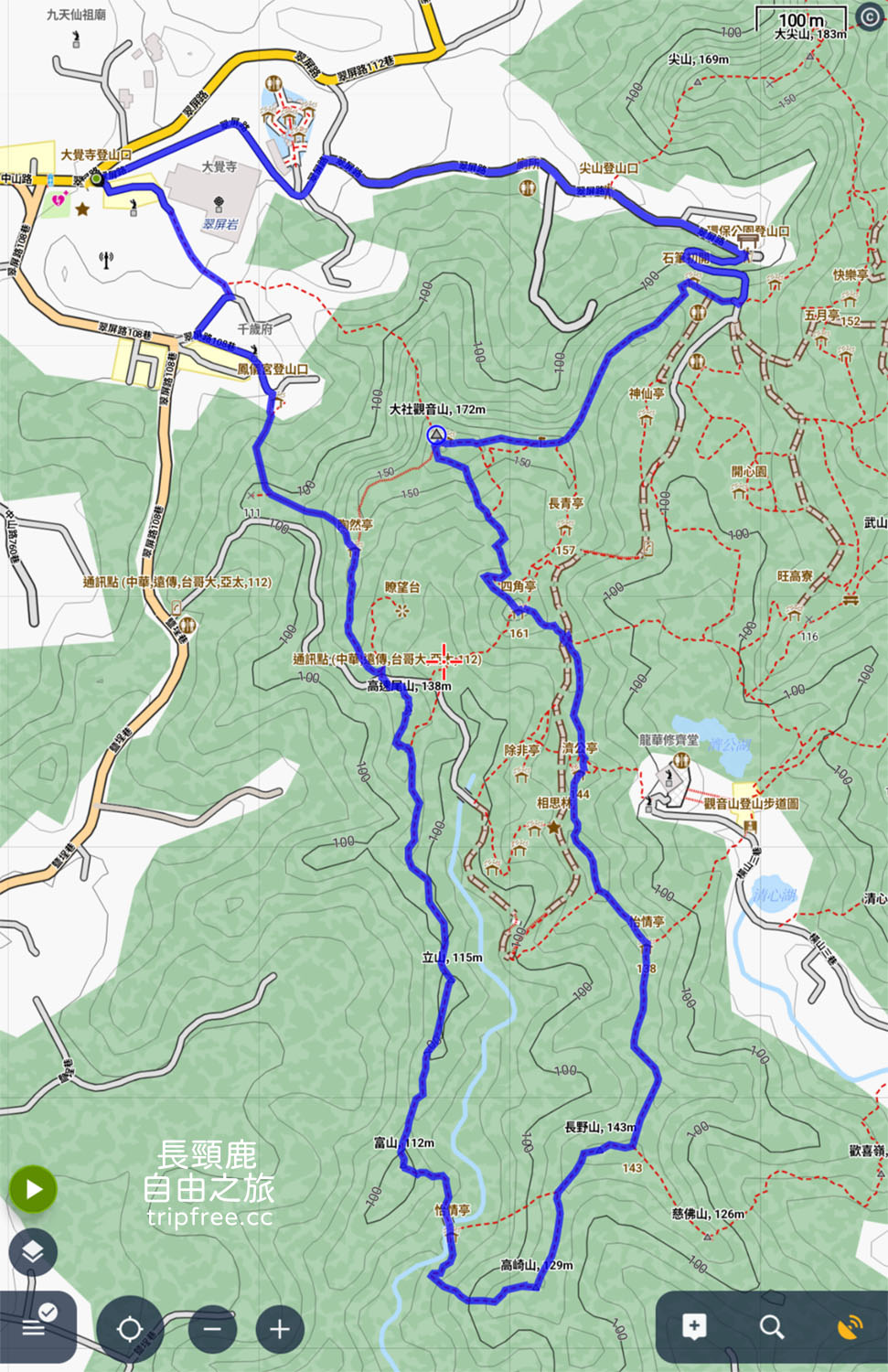 [登山] 大社觀音山風景區 百萬視野 美食小吃 小百岳 - 長頸鹿的自由之旅｜旅遊紀錄 心得推薦 露營/浮潛/登山